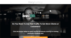 Desktop Screenshot of korykahley.com